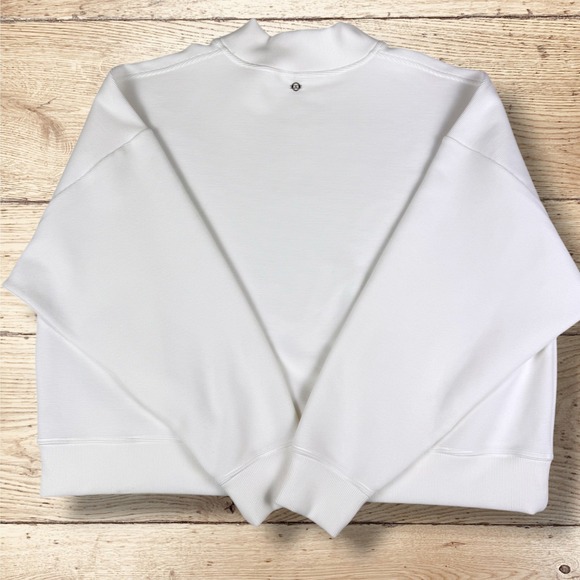 CALIA Women's Elevate Ottoman Wedge Mock Neck Funnel Pullover NWT Size XXL White - Picture 6 of 11